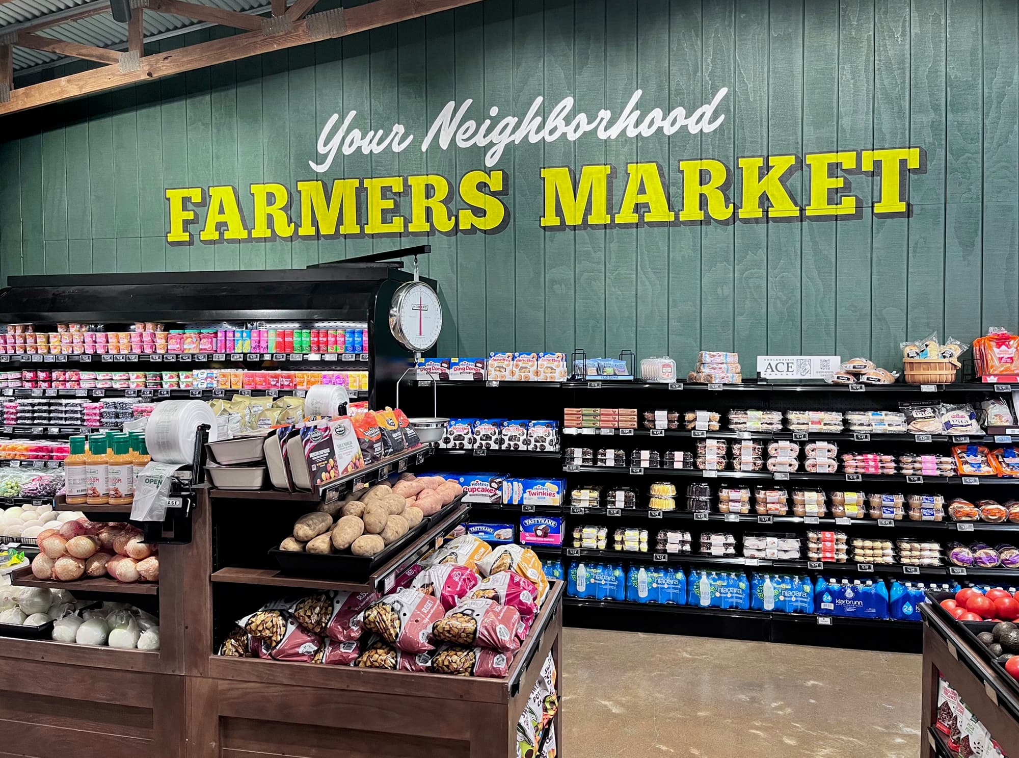 Farm Country market interior and community gathering space