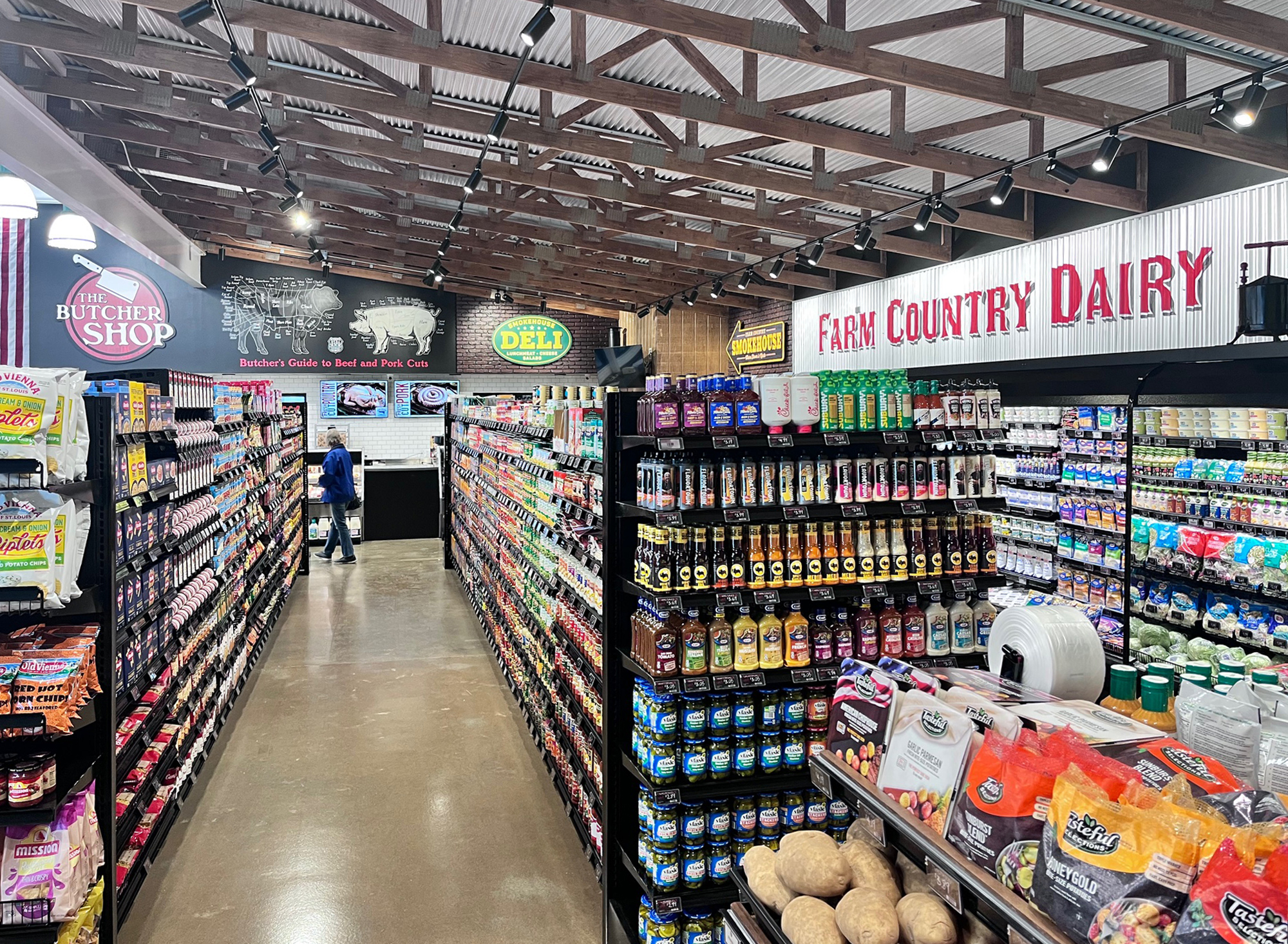 Farm Country butcher counter and meat case in Union, Missouri